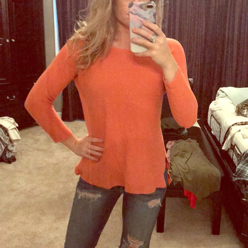 Coral sweater